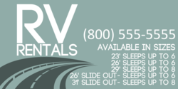 RV Rental  Availability Banners