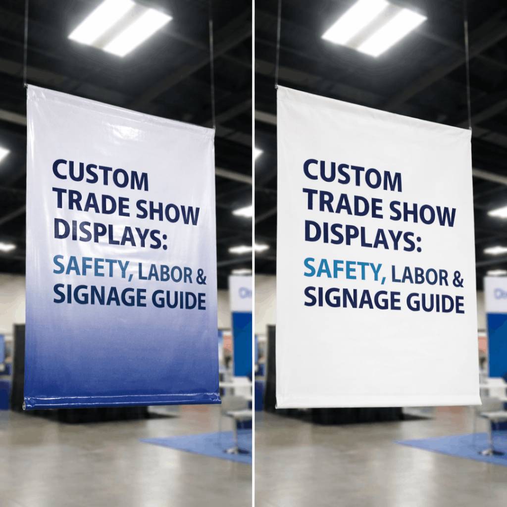 Custom Trade Show Displays Example Featuring Safety and Signage Standards