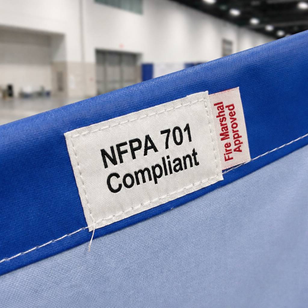 NFPA 701 Fire-Retardant Display Material Tag