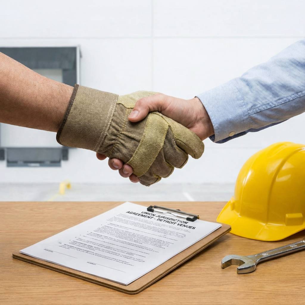 Trade Show Labor Agreement Handshake