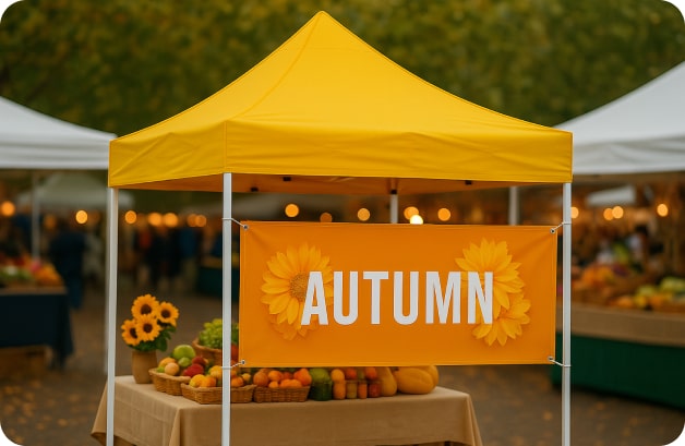 canopy banner autumn