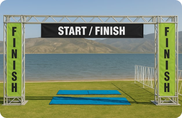 finish line banner example