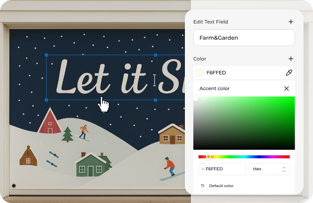 garage door banners studio