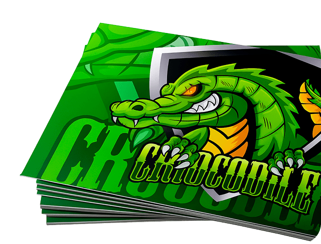 handheld banners aligator