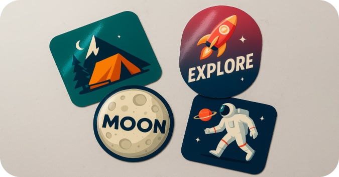 laminated stickers specs