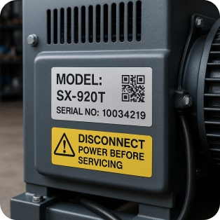 manufacturing & machinery Decals