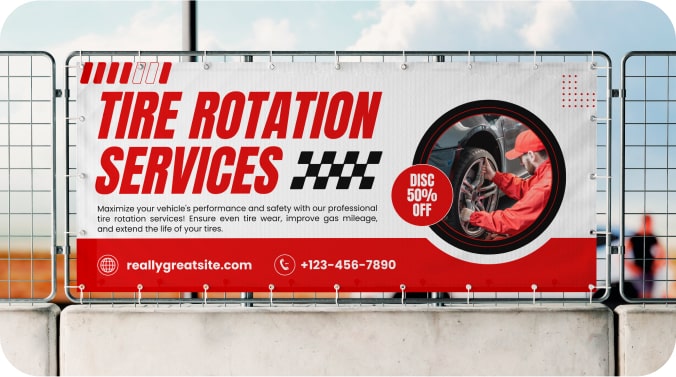 wind resistant mesh banners