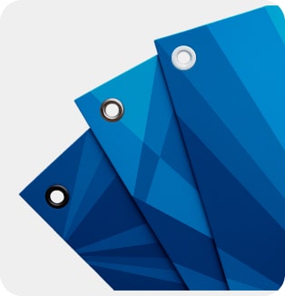 outdoor banner fastening grommets