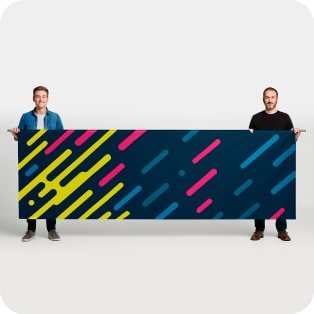 parade banner size and packaging