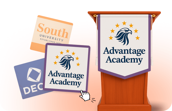 podium banners example