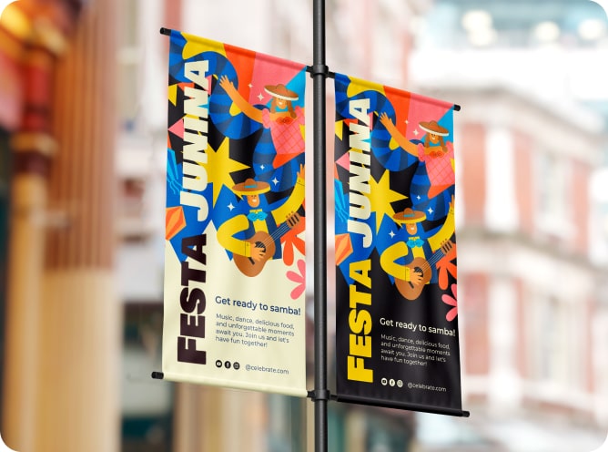 high quality pole banners