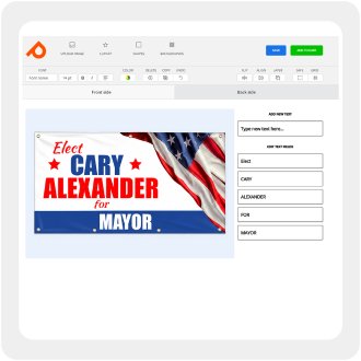 Custom election banner printers