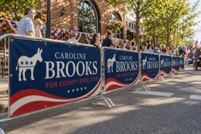 Outdoor banners for political rallies