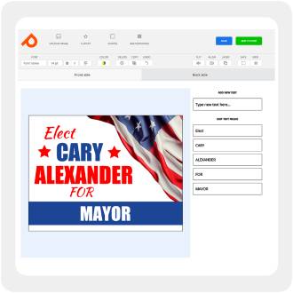 Custom election yard sign printers