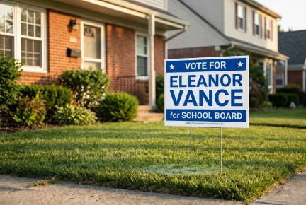 Printastic political lawn sign result
