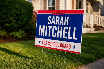 Printastic political yard sign result