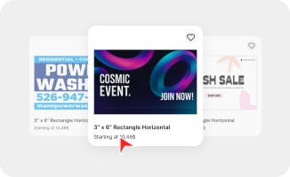 rope banners choose template