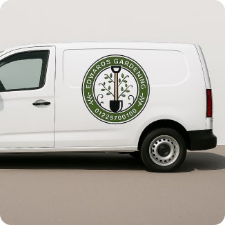 car with magnetic sign