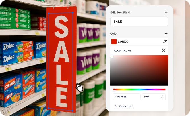 shelf banners editor