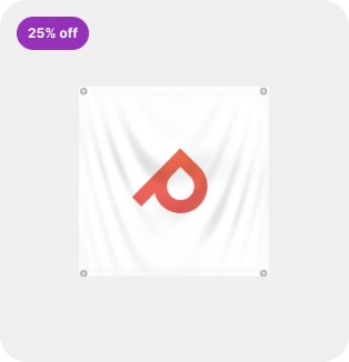 high quality 3x3 vinyl banner