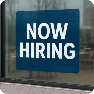 window decals size and packaging