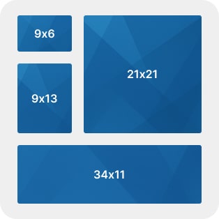 window decals size and packaging