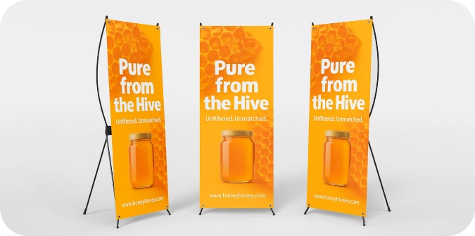 x-banner stands specifications