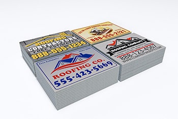 Roofing Yard Sign Example