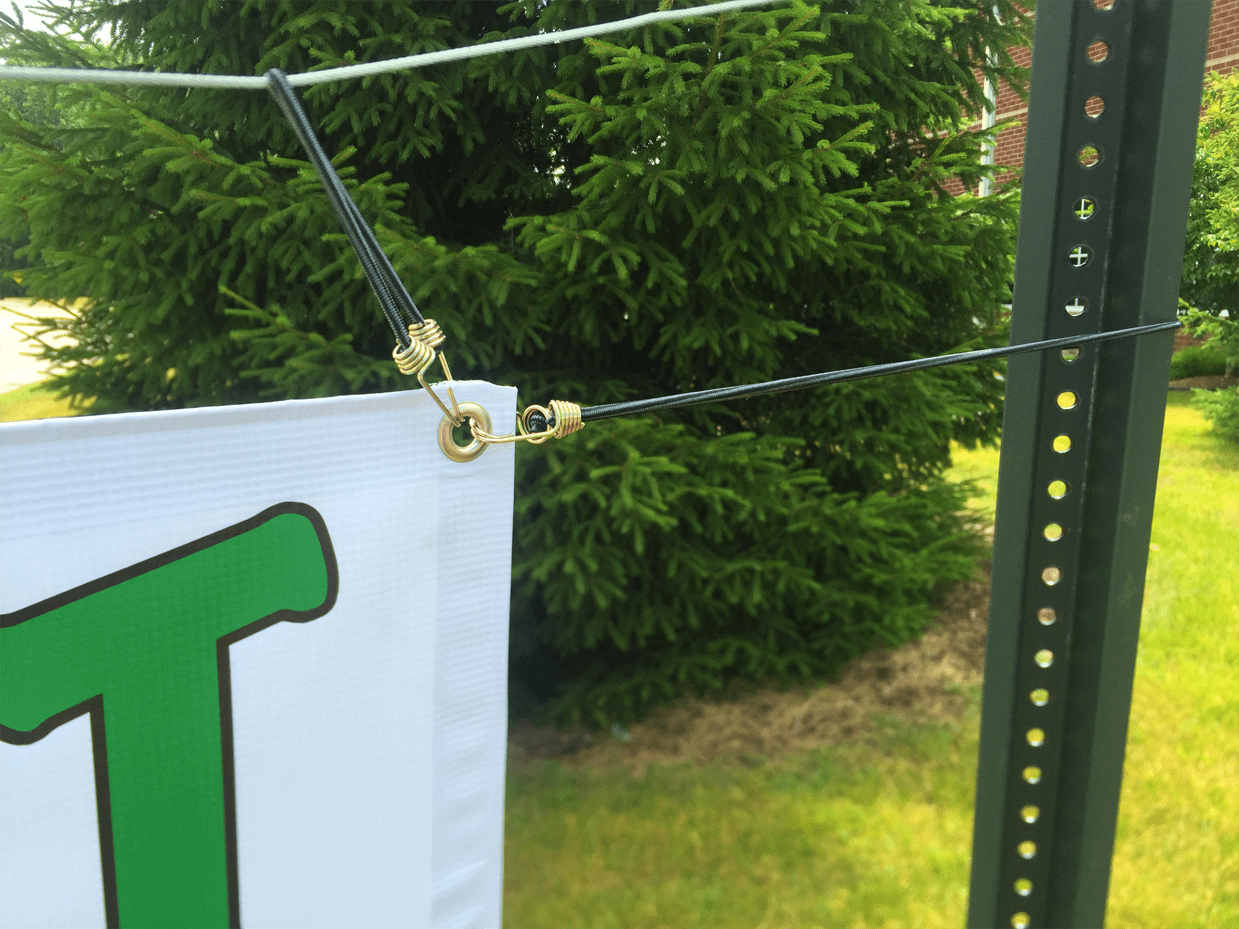 Over the street vinyl banners Installation & design