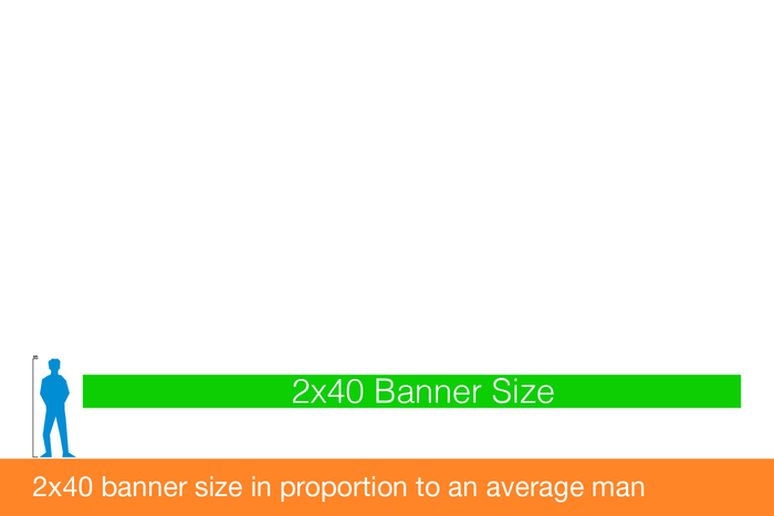 2x40 banners