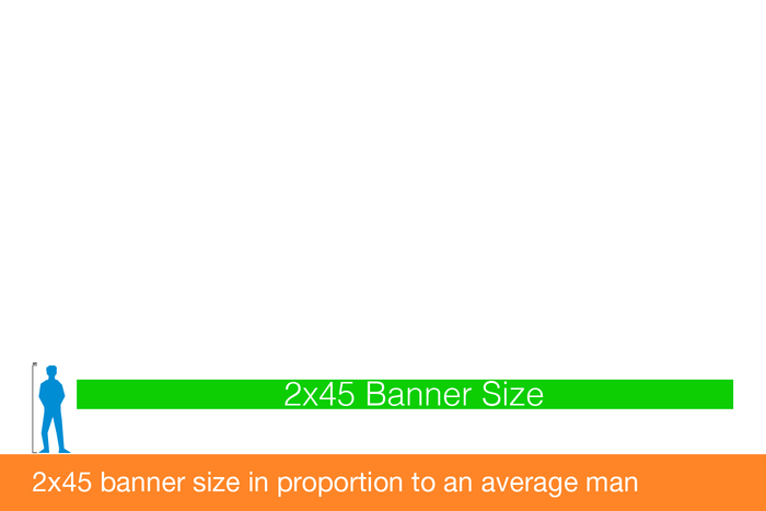 2x45 banners