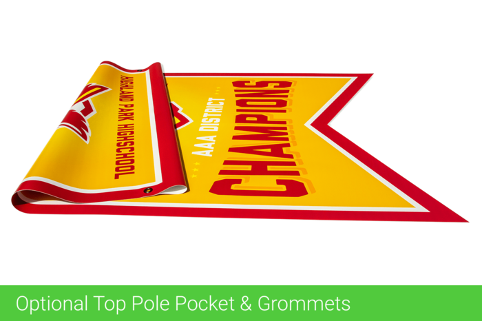 Optional Top Pole Pocket & Grommets