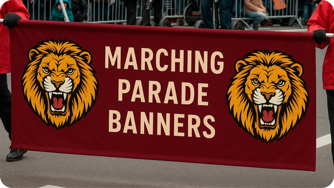 parade marching banners slider