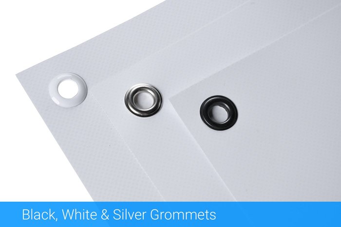 Black, White & Silver Grommets