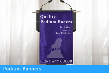 podium speaker banners slider