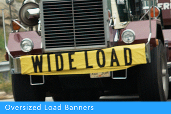 wide load bumper banners slider