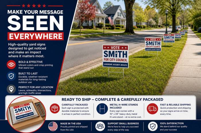 Printastic - Political Yard Signs For Election Voting