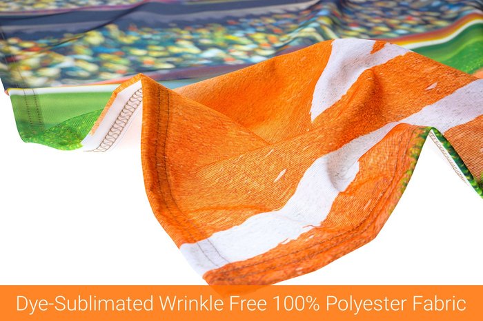 Dye Sublimated Printed Fabric Banner Example