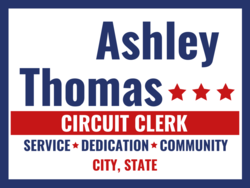 circuit-clerk political yard sign template 9901
