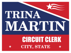 circuit-clerk political yard sign template 9924