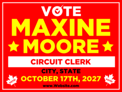 circuit-clerk political yard sign template 9930