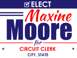 circuit-clerk political yard sign template 9946
