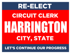 circuit-clerk political yard sign template 9948