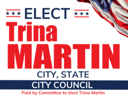 city-council political yard sign template 9951