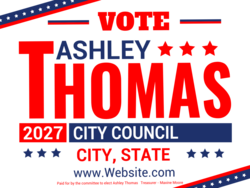 city-council political yard sign template 9952