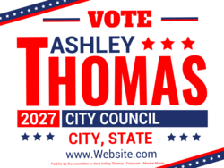 city-council political yard sign template 9952
