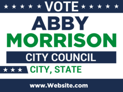 city-council political yard sign template 9954