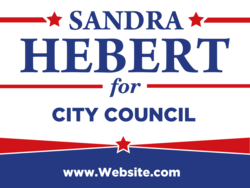 city-council political yard sign template 9955