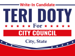 city-council political yard sign template 9956