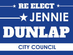 city-council political yard sign template 9957